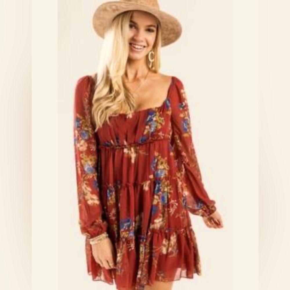 Floral Peasant Dress